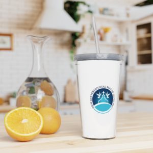 Plastic Tumbler with Straw